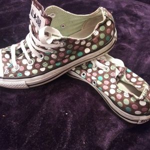 Converse All star polka dot tennis shoes womens